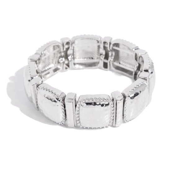 Textured Tranquility - Silver Bracelet - Picture 2 of 2